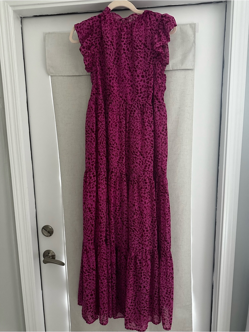 entro Hot Pink Leopard Print Dress